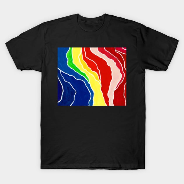 The sky full of rainbows T-Shirt by miazephyr